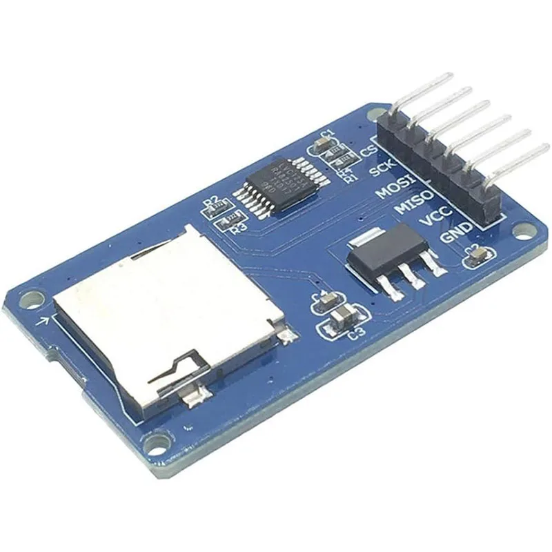 Модуль чтения карт Micro SD из 5 штук для Arduino — интерфейс SPI с переключателем уровня, совместимый с UNO R3, MEGA 2560 Due