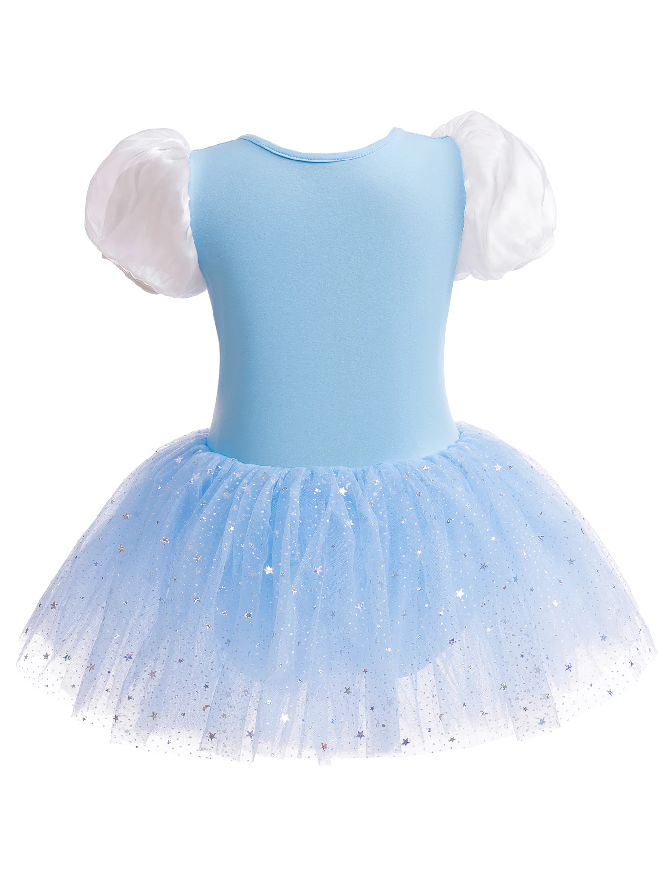 Elsa Ballet Tutu Dress for Girls Toddler Leotard Fluffy Ruffle Snap Crotch Ballerina Costume Little Kids Dance Outfits Blue