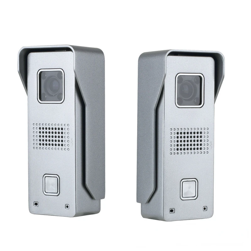 Villa Home 7 Inch Wired Color Visual Intercom Doorbell Infrared Night Vision Rain Proof Aluminum Alloy