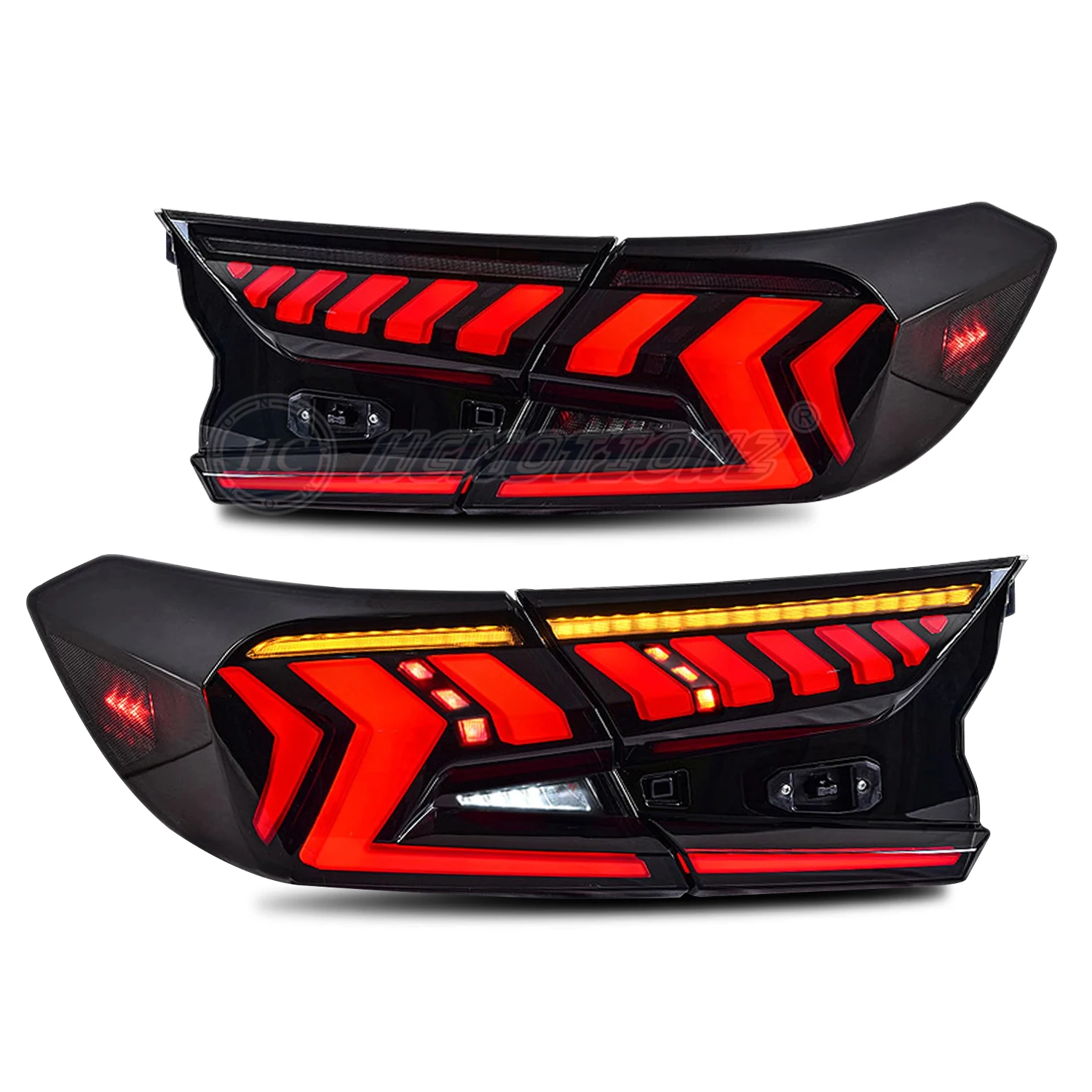 HCMOTIONZ โรงงานเริ่มต้น Animation ด้านหลังโคมไฟประกอบอุปกรณ์เสริมรถยนต์ 2018-2022 ไฟท้ายสําหรับ Honda Accord