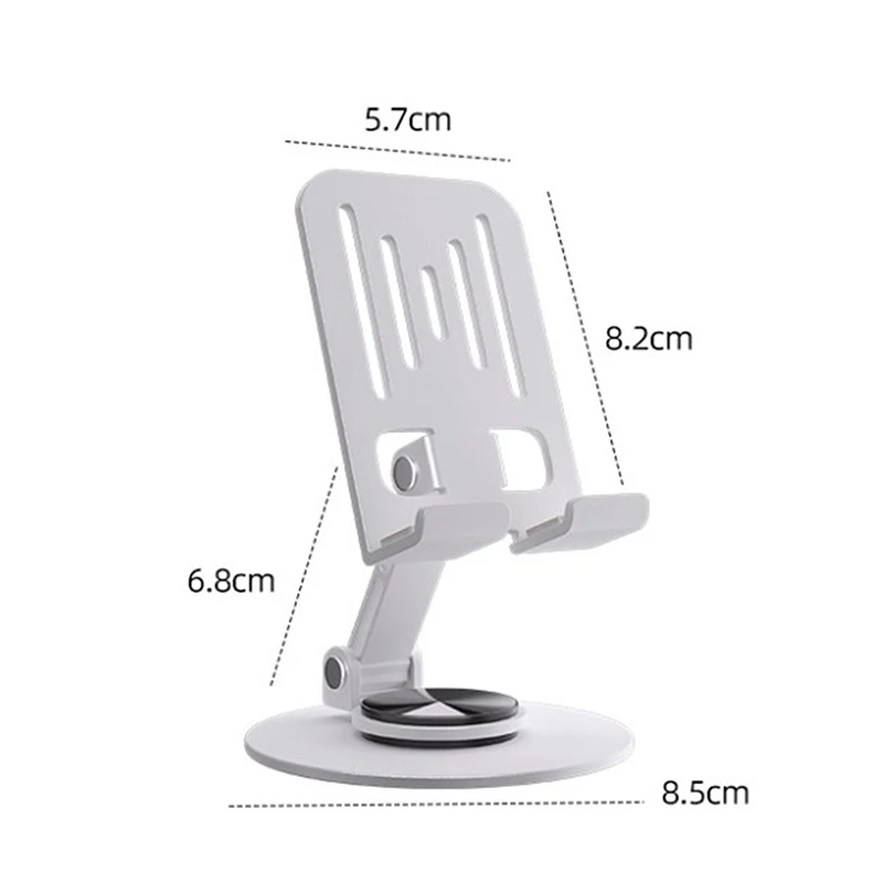 Metal 360 Rotate Mobile Phone Holder Adjustable Flexible Folding Mobile Phone Stand Mount Desktop Tablet Stand