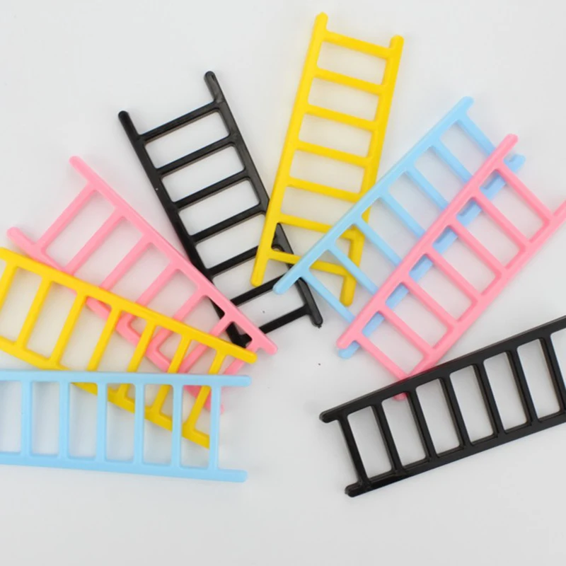 5 قطعة سلم بلاستيكي صغير ملون كعكة الديكور زخرفة الأثاث حفلة عيد ميلاد كعكة لوازم الديكور