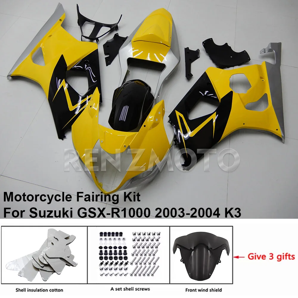 

Motorcycle Set Body Kit Fairing For Suzuki GSX-R1000 2003-2004 K3 K4 GSXR 1000 Plastic Guard Plate Accessories Shell S1003-109a