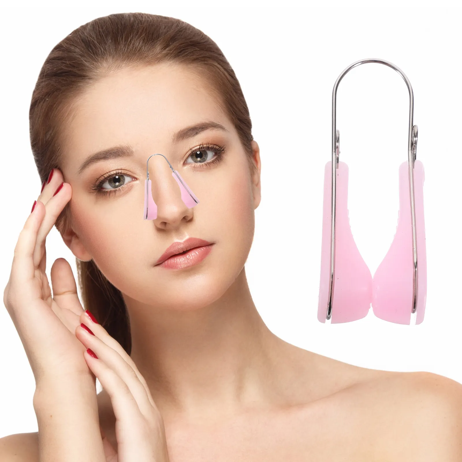 

Набор из 3 силиконовых корректоров для носа: зажимы для поднятия опущенного носа, нехирургический ринопластика, инструмент для скульптурирования лица