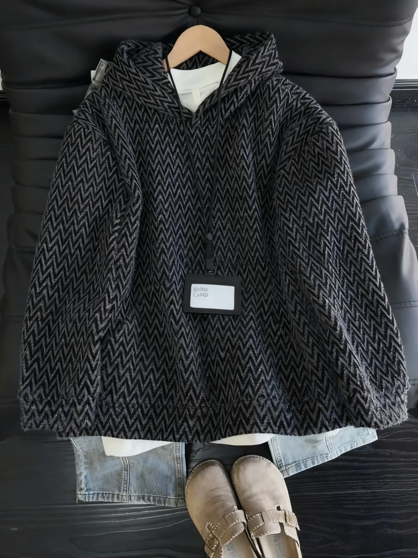 

Мужская трикотажная толстовка Fce Thiened, зимняя повседневная толстовка из полиэстера, против морщин, длинная толстовка обычного кроя све