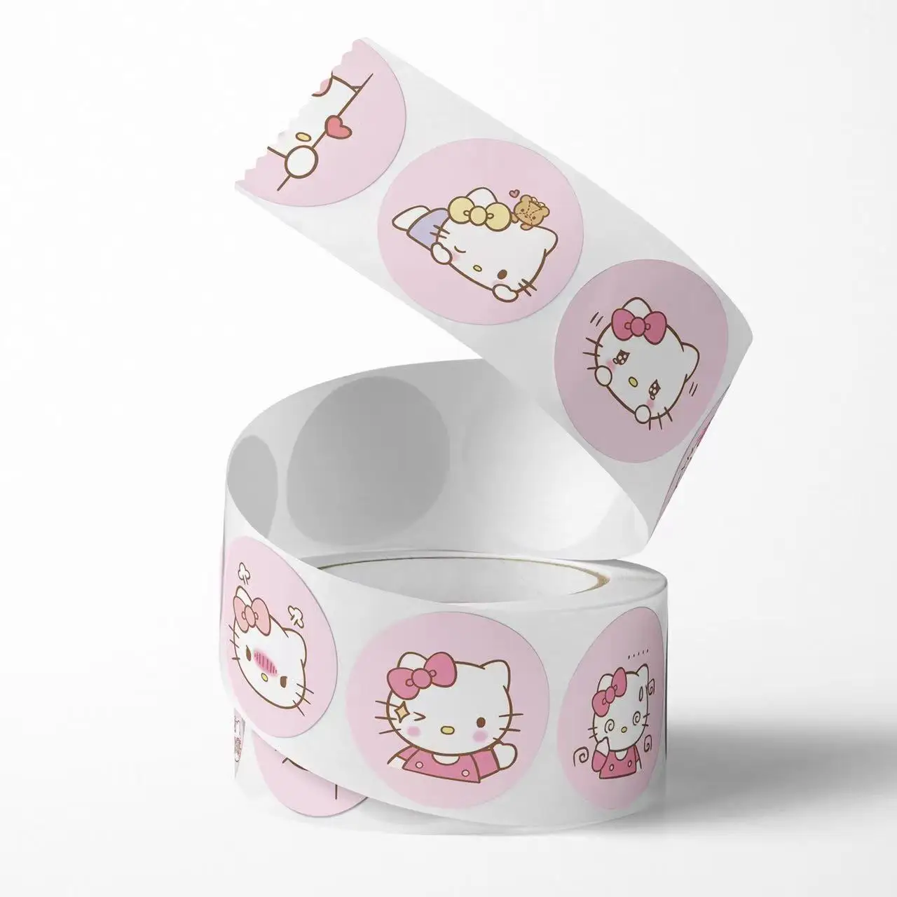 سانريو ملصقات الكرتون مرحبا كيتي للأطفال ، ملصقات مكافأة مقاوم للماء ، الهدايا الزخرفية ، ولعب الأطفال ، لطيف ، 500 قطعة لكل لفة