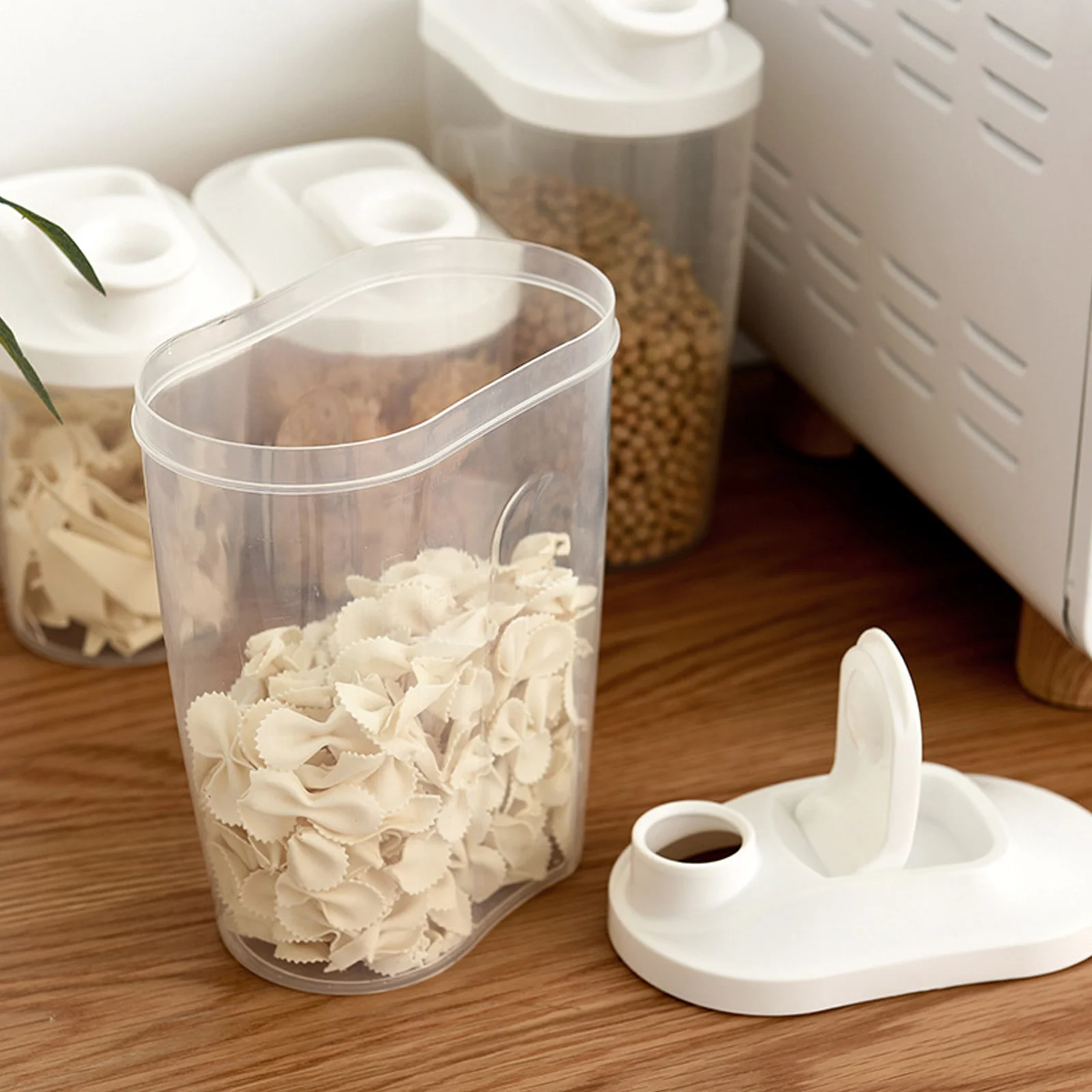 

Grain Storage Jar Airtight Food Container For Dry Goods Kitchen Pantry Bpa-Free Sealed Tea Canister Cereal