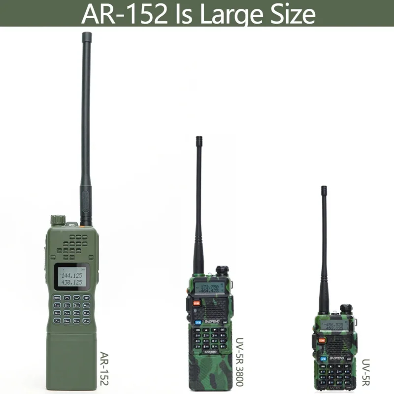 Baofeng 15w leistungs starkes Walkie-Talkie AR-152 militärischer taktiler Dualband-UHF/UKW-Funkgerät 12000mAh an/PRC-152-Transceiver