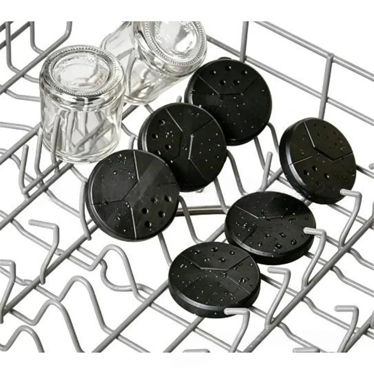 2026 New Tool 6PCS Spice Shaker Lids Only for Oui Yogurt Jars(5 Oz Jar), Ajustable Shaker Lids,Dishwasher Safe