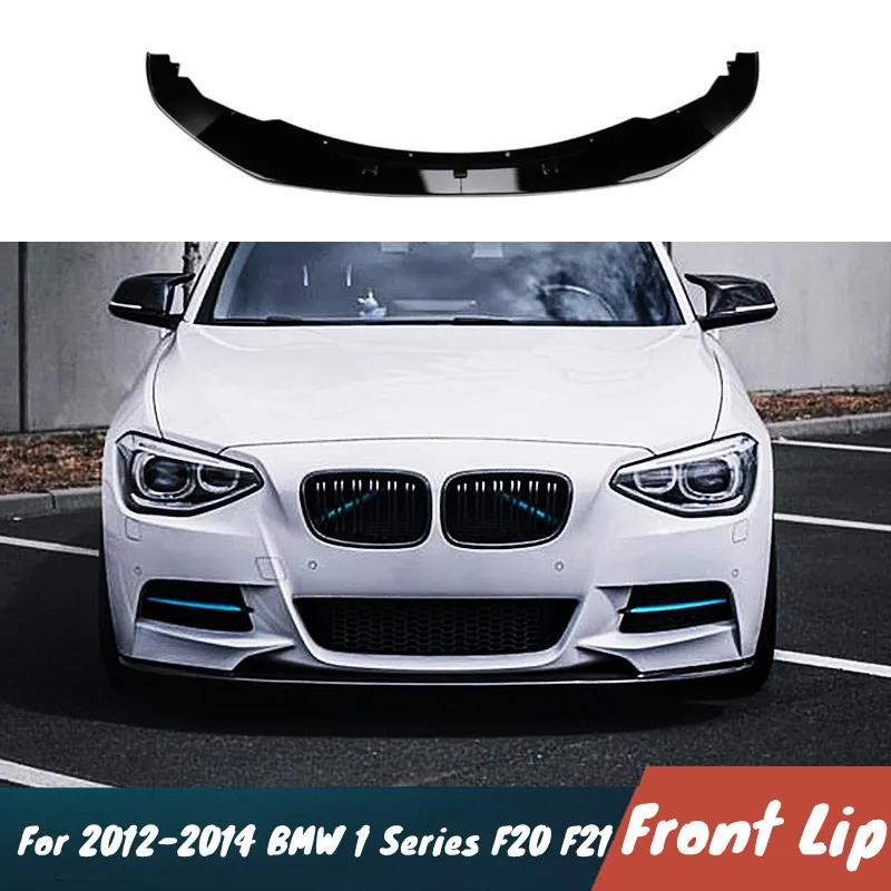 

Для BMW 1 серии F20 F21 M Sport 2012-2014 годов, 2 шт./компл., автомобильный передний бампер, спойлер на подбородок, комплект, внешние аксессуары для тюнинга