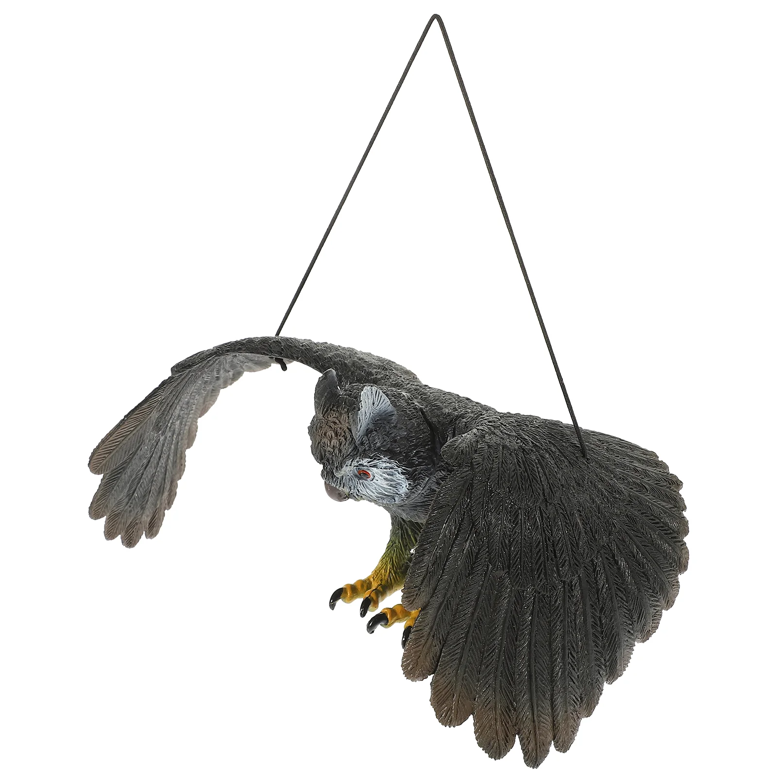 Decoración colgante de jardín, búho, disuasorios de pájaros elegantes, adorno de patio, corujas para asustar pájaros, adornos de césped