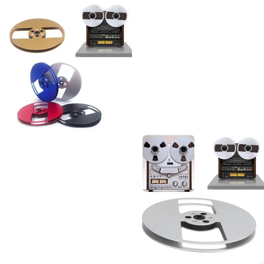 

J1HD 1/4 7 -дюймовый пустой катушка для катушки для катушки для магнитных рекордов для открытой катушки звуковой палубы, сплава