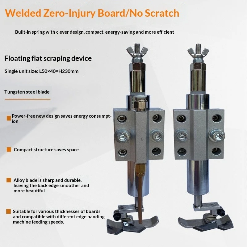 Woodworking Edge Sealing Machine With No Power Floating Scraper 2-Piece Set of PET Edge Scraping Wire Without Damaging The Board