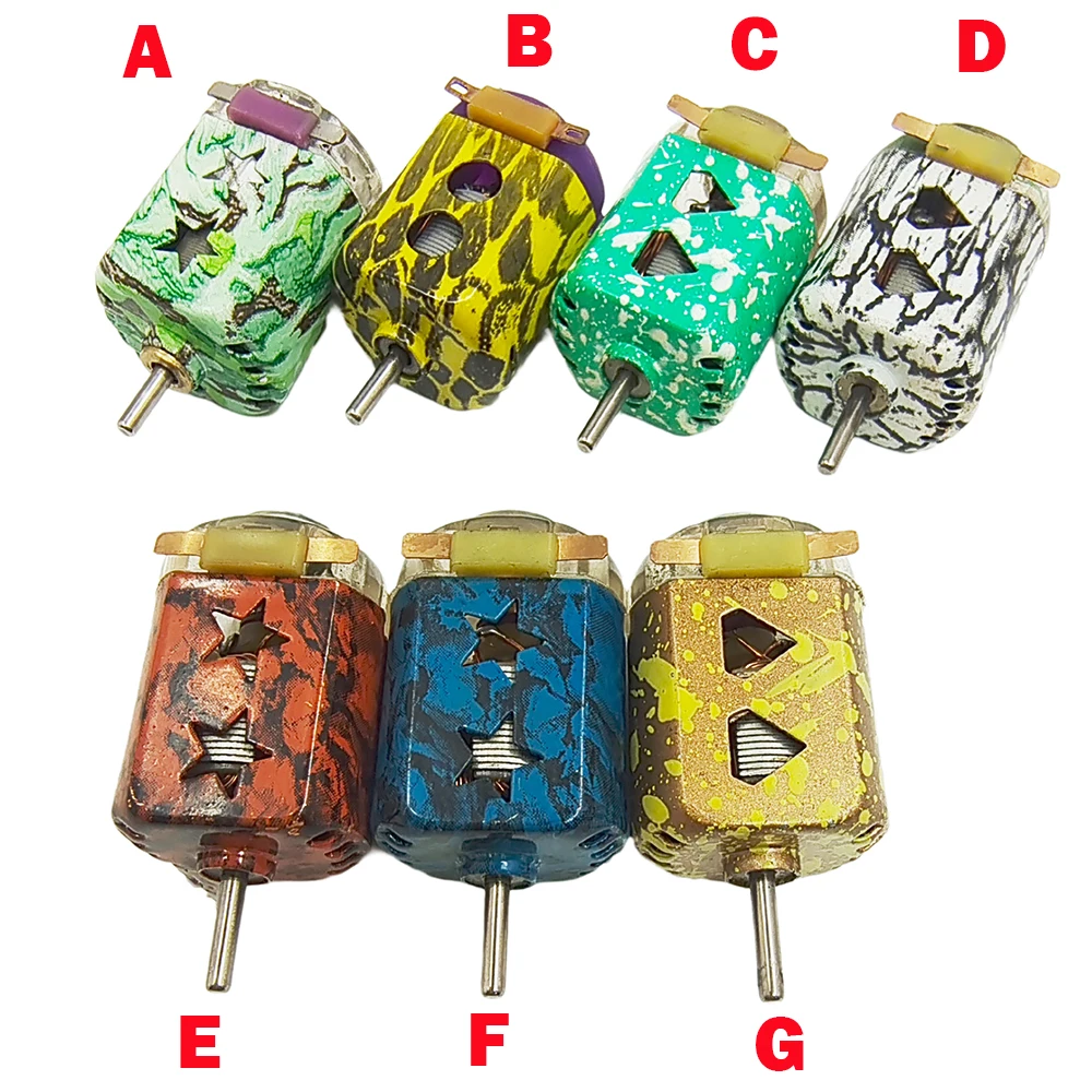 130 Mini DC Motor 3V 3.7V Ultra-high Speed 3V 75000RPM Engine Strong Magnetism with Cooling Hole DIY RC Toy 4WD Slot Racing Car