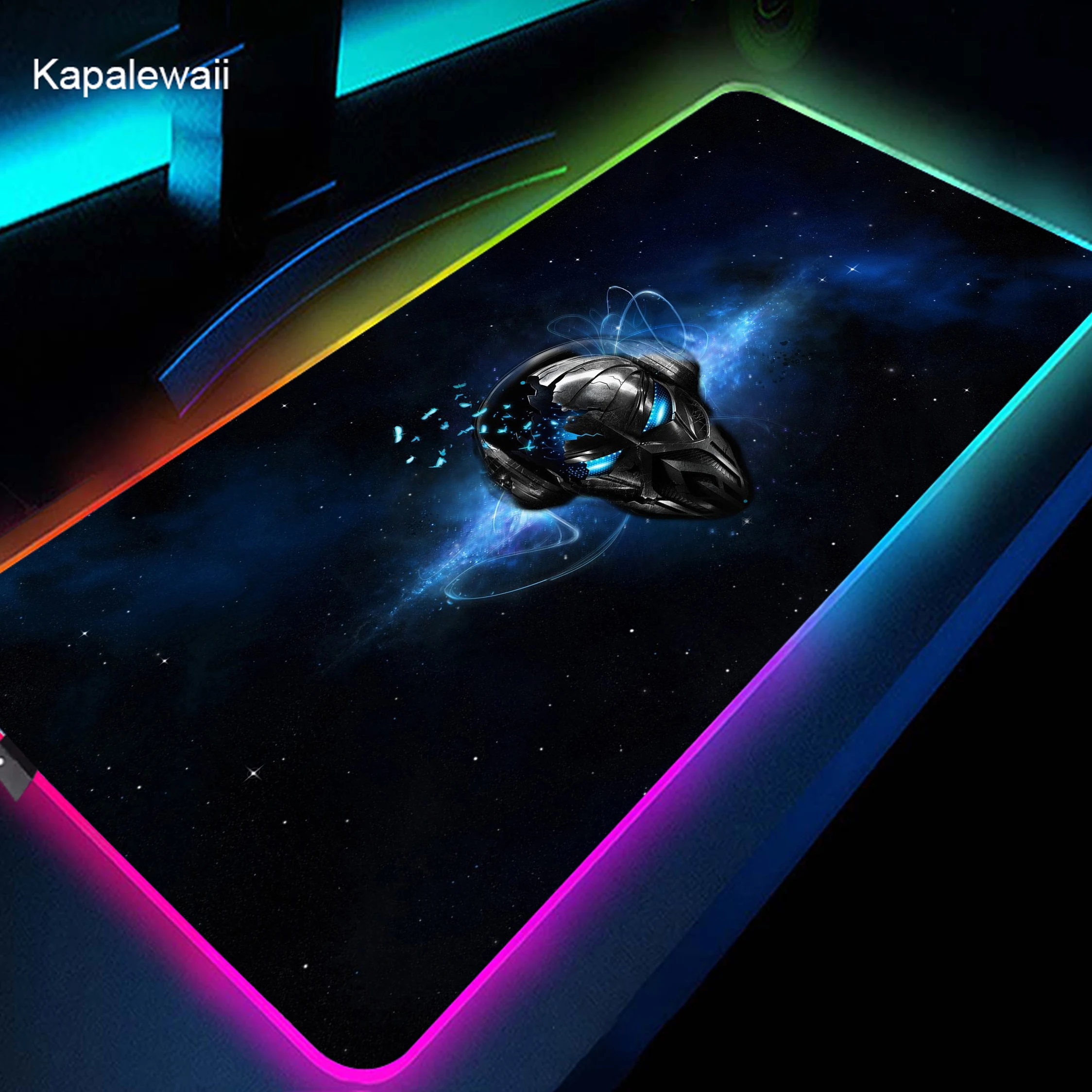 RGB Alienware Gaming Maus Pad XXL Große PC Gamer Tastatur Schreibtisch Matte 900x400mm LED Computer Zubehör Tapis de Souris Mousepad