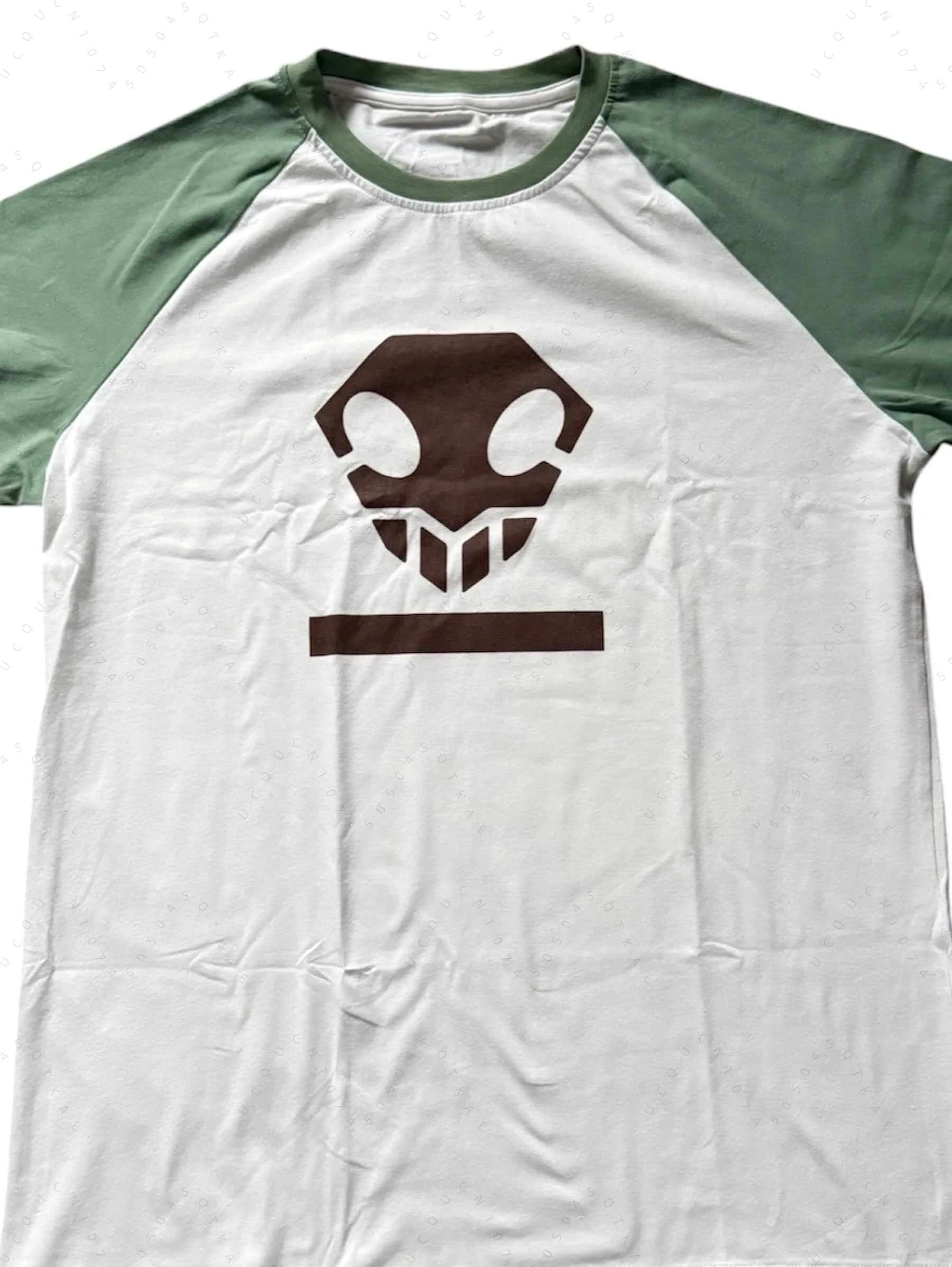 Anime Inspired Ichigo Kurosaki Raglan TShirt Men Vintage Tee Green White Short Sleeve Streetwear Parent-Child Cosplay Casual Top