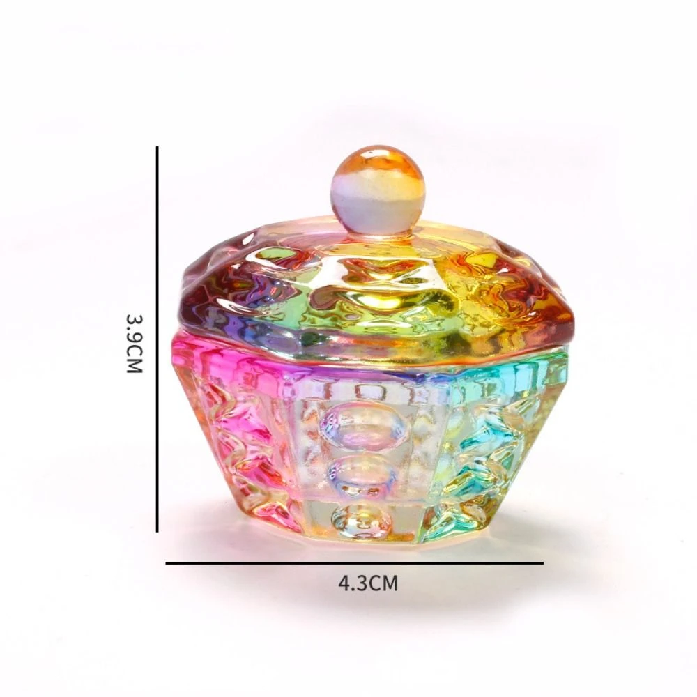 

Миниатюрная стеклянная емкость для хранения: уникальный стаканчик для геля, жидкости, пудры, кистей для макияжа, косметический контейнер в стиле Аврора