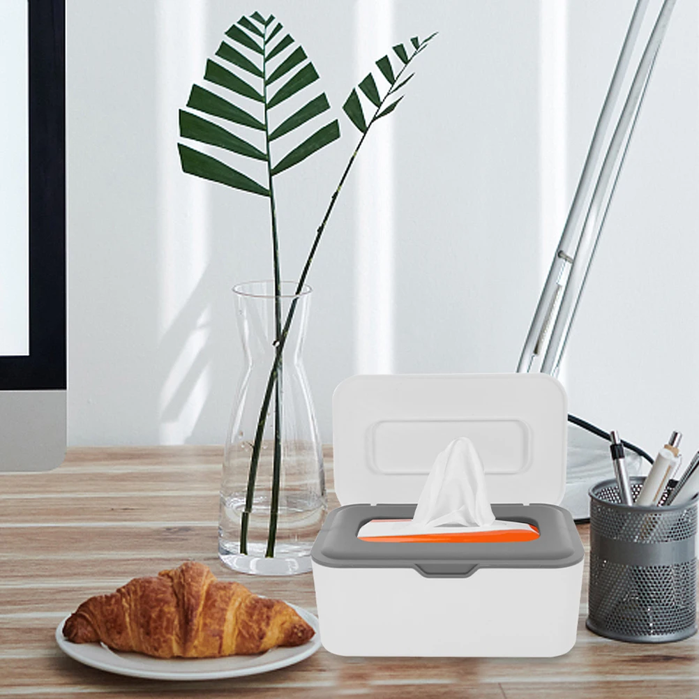 

2Pcs Wipe Dispenser Wipe Holders Refillable Wipes Container Travel Storage Boxes for Nursery Bathroom Desk Use