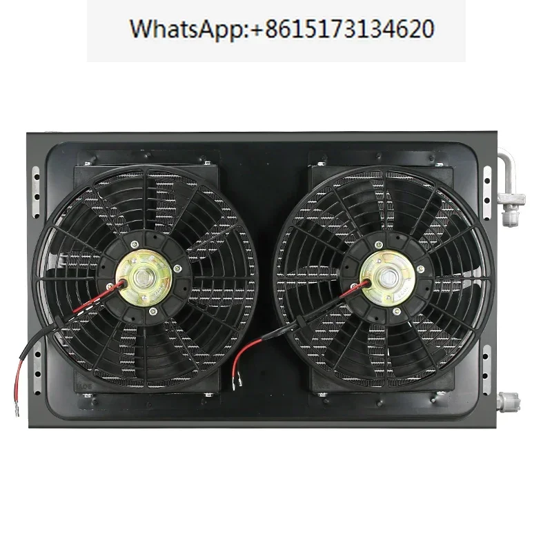 Car air conditioning condenser assembly excavator agricultural vehicle harvester heat dissipation net fan modification