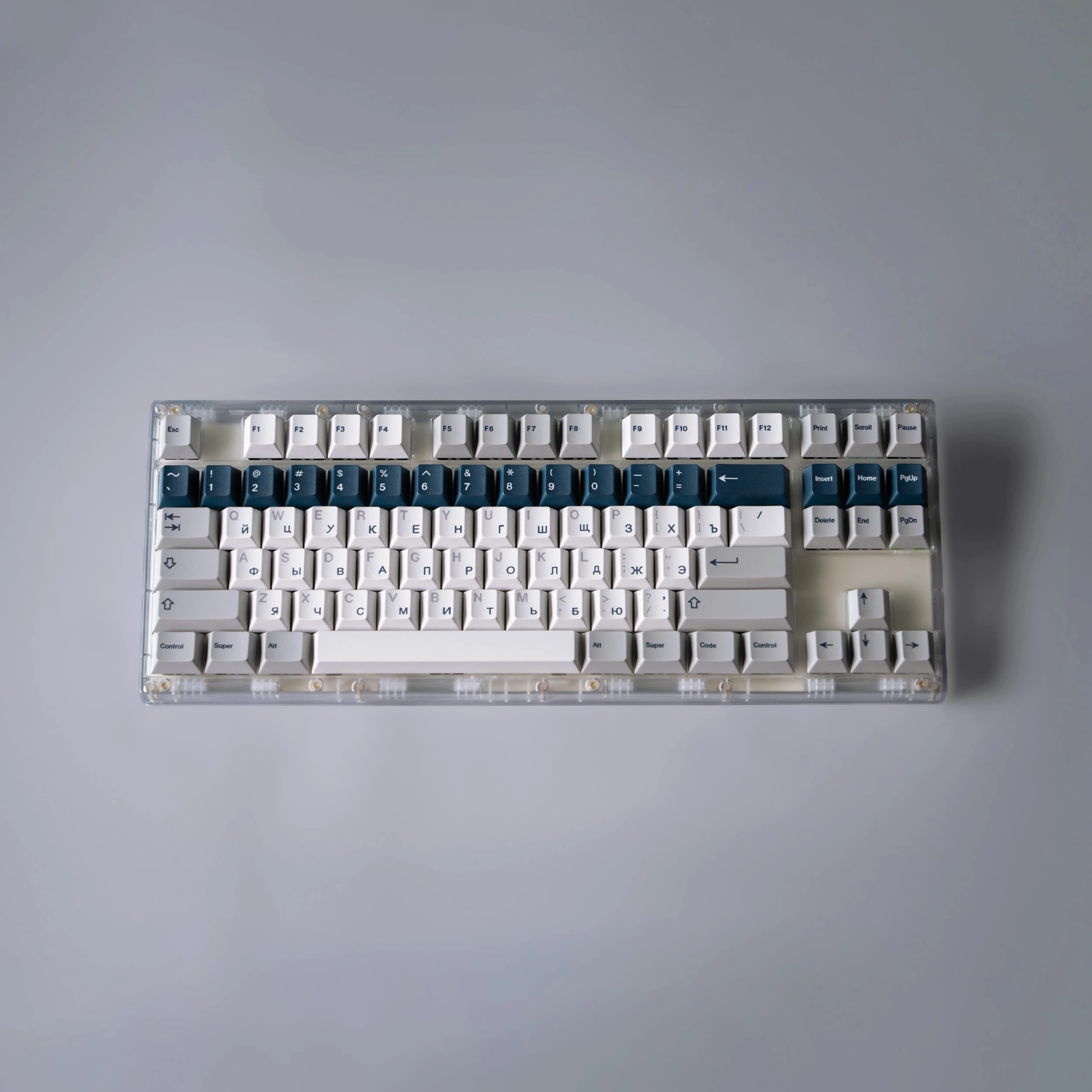 GMK Prussian Alert Keycaps Clone PBT Dye Sublimation Cherry Height Korean Russian for Mechanical Keyboard AULA F75 Ajazz Game PC