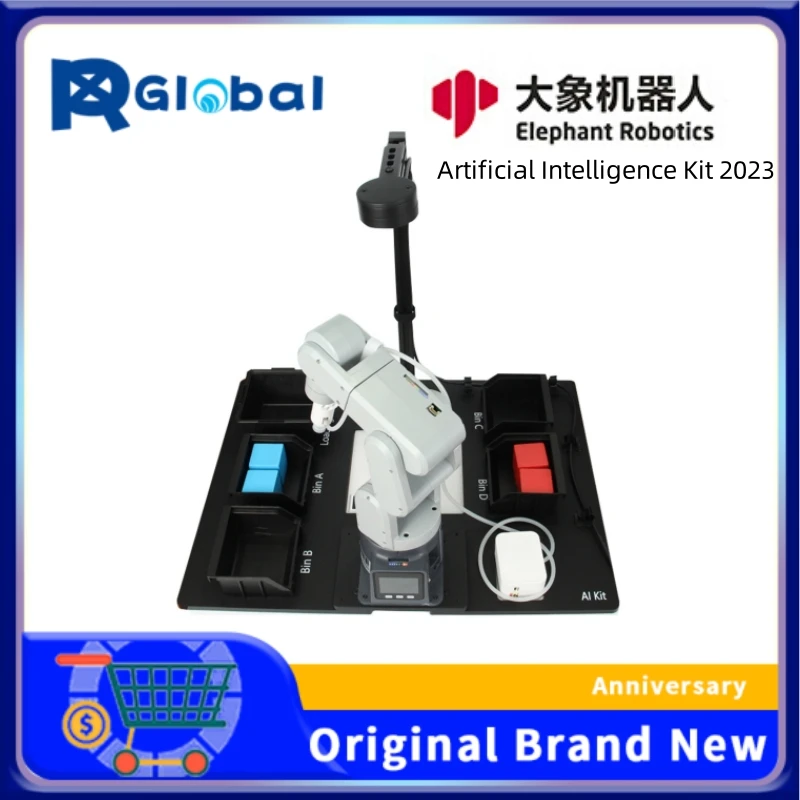 

Elephant Robotics Artificial Intelligence Kit 2023 for myCobot mechArm and myPalletizer for machine vision learning education