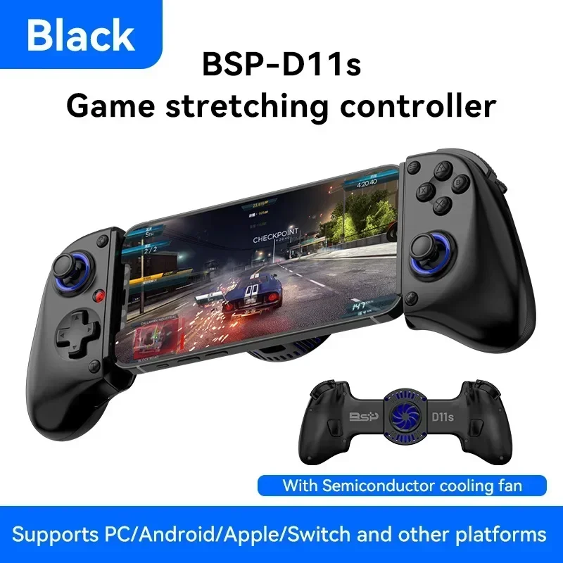 BSP D11 D11S تمتد قاعة الزناد تبريد أذرع التحكم في ألعاب الفيديو عصا التحكم للتبديل 2 PS xbox أندرويد لمنصة أبل IOS اللوحي