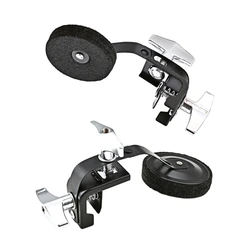 Drum Damper Mute muffler Tone Control Black Metal Plus Felt Clamp-on Tone Control Muffler Snares Musical Parts For Drum 24BD