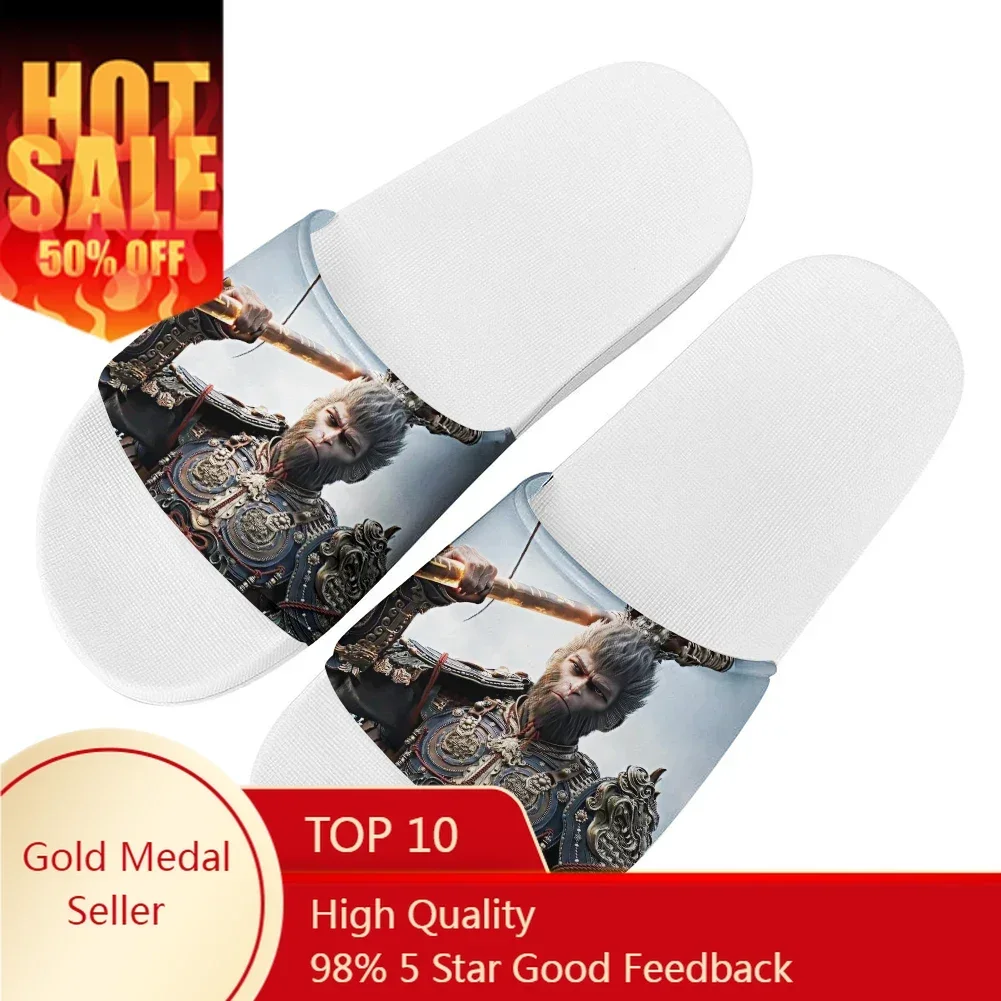 

Black Myth Slippers Home Wukong Hot Game Water Shoes Men Women Teenagers Beach Pool Sandals Custom Summer Slipper