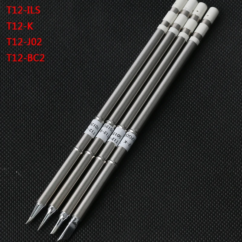 T12 Solder Iron Tips Solder Iron Tip Kit Set FX-951 950D Soldering Station T12-ILS 12-J02 T12-BC2 T12-K For HAKKO BAKON