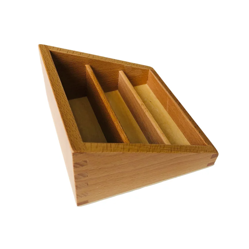 ถาดมอนเตสซอรี่สำหรับการ์ด 3 ส่วน ที่วางไม้สำหรับใส่หนังสือเรียน วัสดุการเรียนภาษา ชีววิทยา ภูมิศาสตร์ อุปกรณ์การศึกษา