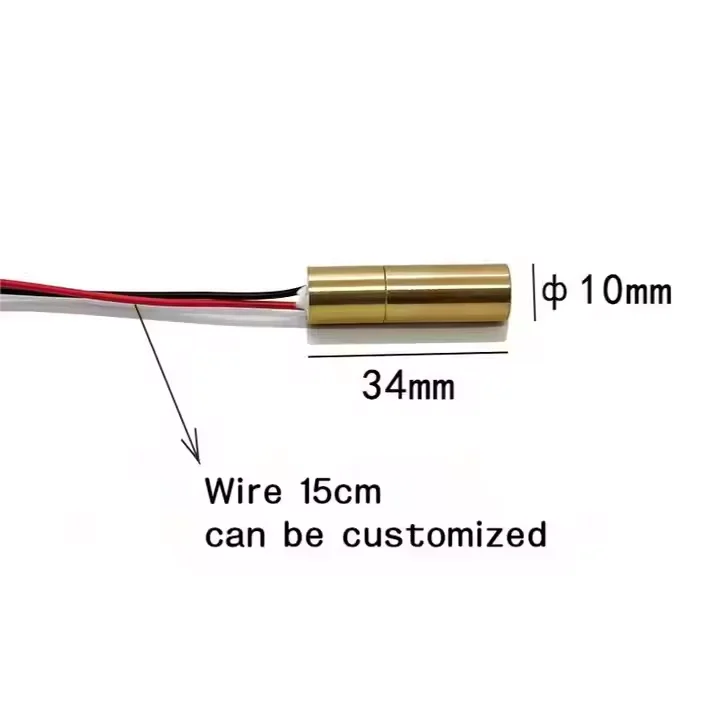 

10X34mm532nm80mW Marking Machine for Engraving Machine Green Laser Module Point Positioning Glass Lens