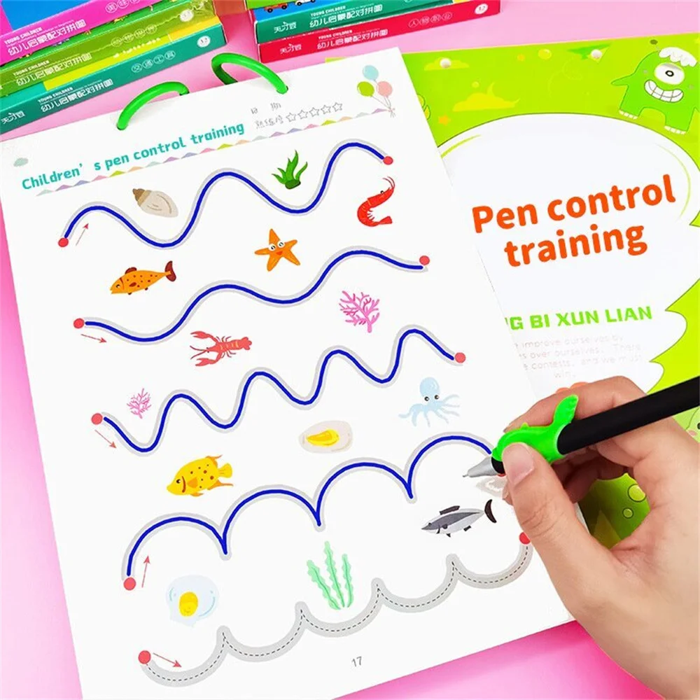 Pen control and tracing book Practice Pattern Writing First step to prepare for school