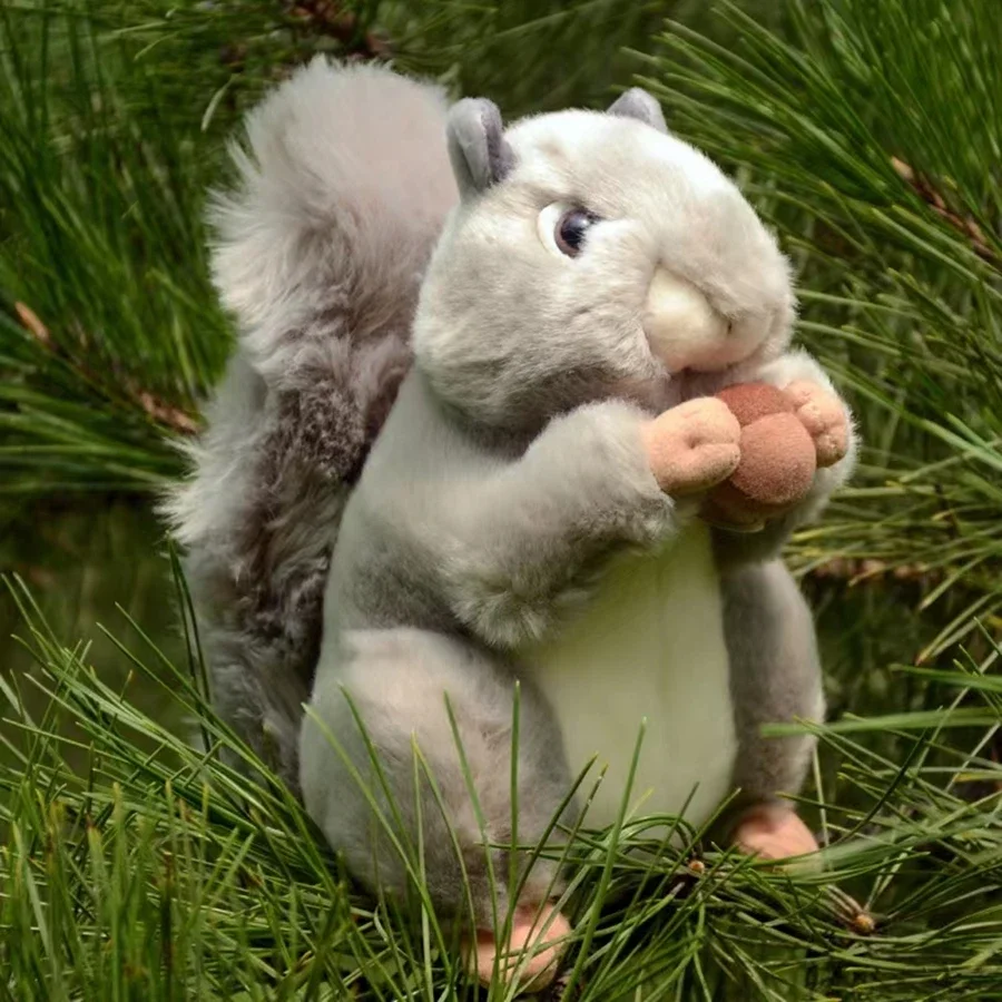 

Squirrel High Fidelity Anime Cute Chipmunk Plushie Tamias Plush Toys Lifelike Animals Simulation Stuffed Doll Toy Gifts For Kids