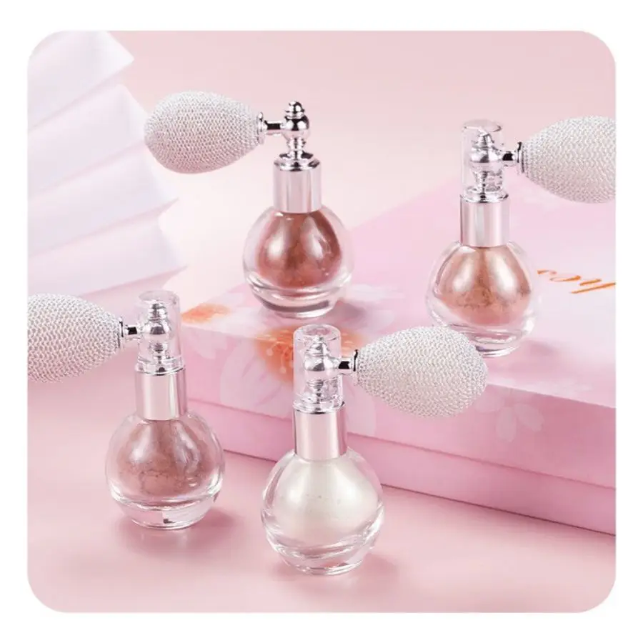 Poudre de pulvérisation de diamant à paillettes, poudre Fine nacrée modifiée, poudre de surbrillance du corps, parfum caméléon, maquillage de mariée