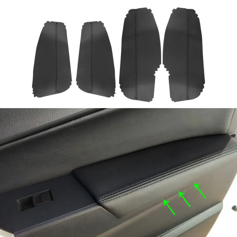 

For Toyota Corolla 2014 2015 2016 2017 4pcs/set Car Door Handle Panel Armrest Microfiber Leather Cover