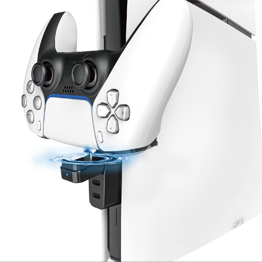 For PS5 slim Hub Splitter Expansion Adapter 1 Type-C Charging Port+One type-c 2.0 one type-c 3.0 output port Speed