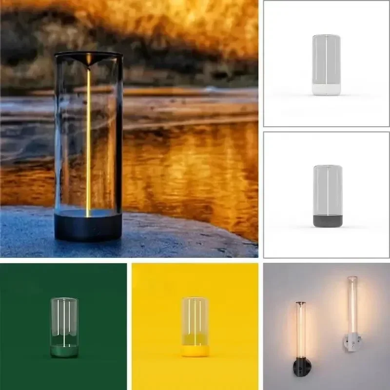 Magneto touch cordless desk lamp USB rechargeable bedroom bedside table environmental light, suitable for home decoration, gifts