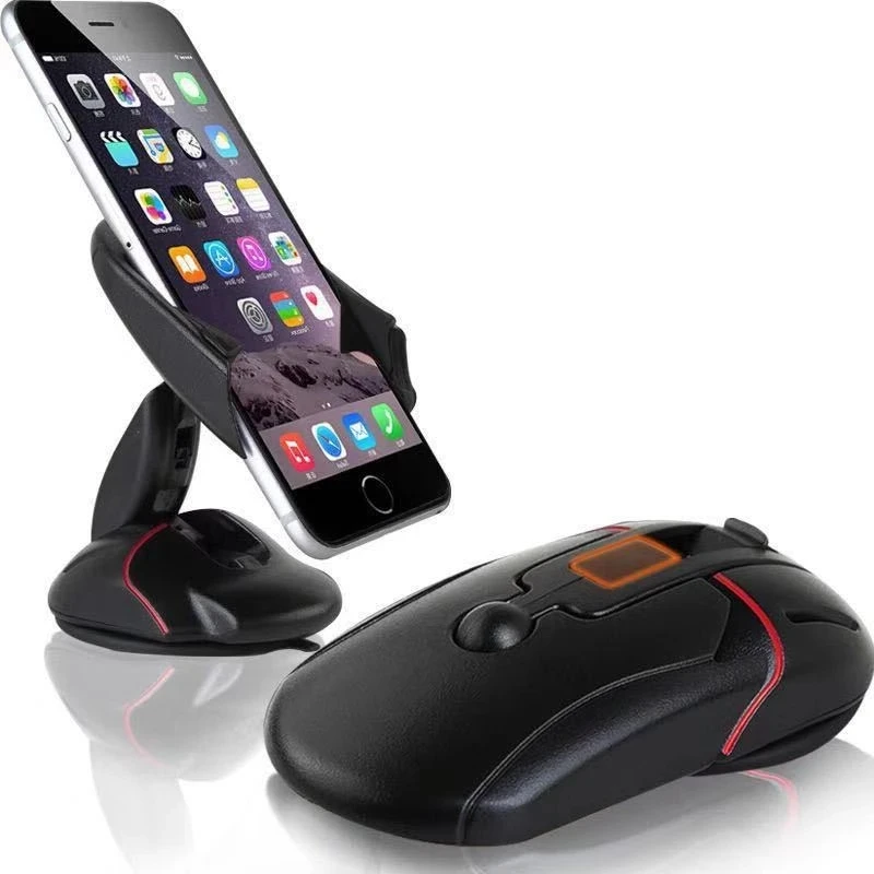 Novelty Mouse Shape Phone Holder in Car 360° Rotatable Suction Cup Bracket Car Phone Replicate Holder Mount For iPhone Samsung