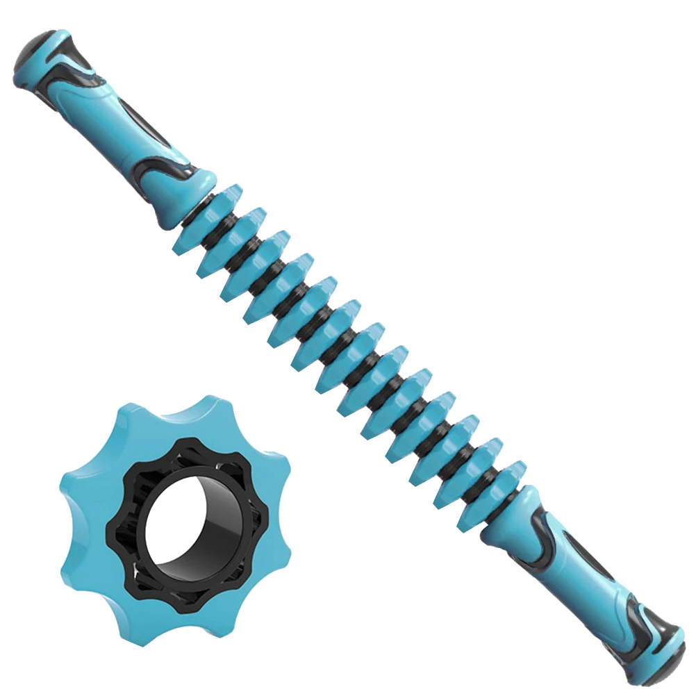 

Plastic Gear Roller Full Body Muscle Massage Stick Durable Relax Rod for Deep Tissue Soothe Muscle Pain Yoga Fitness