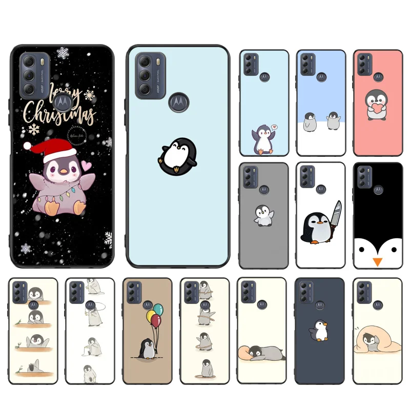 Cute Cartoon penguim Phone Case For Moto G84 G22 G32 G42 G52 G62 G53 G72 G60 G60S G100 G10 G20 G30 G13 G50 G 5G G Pure