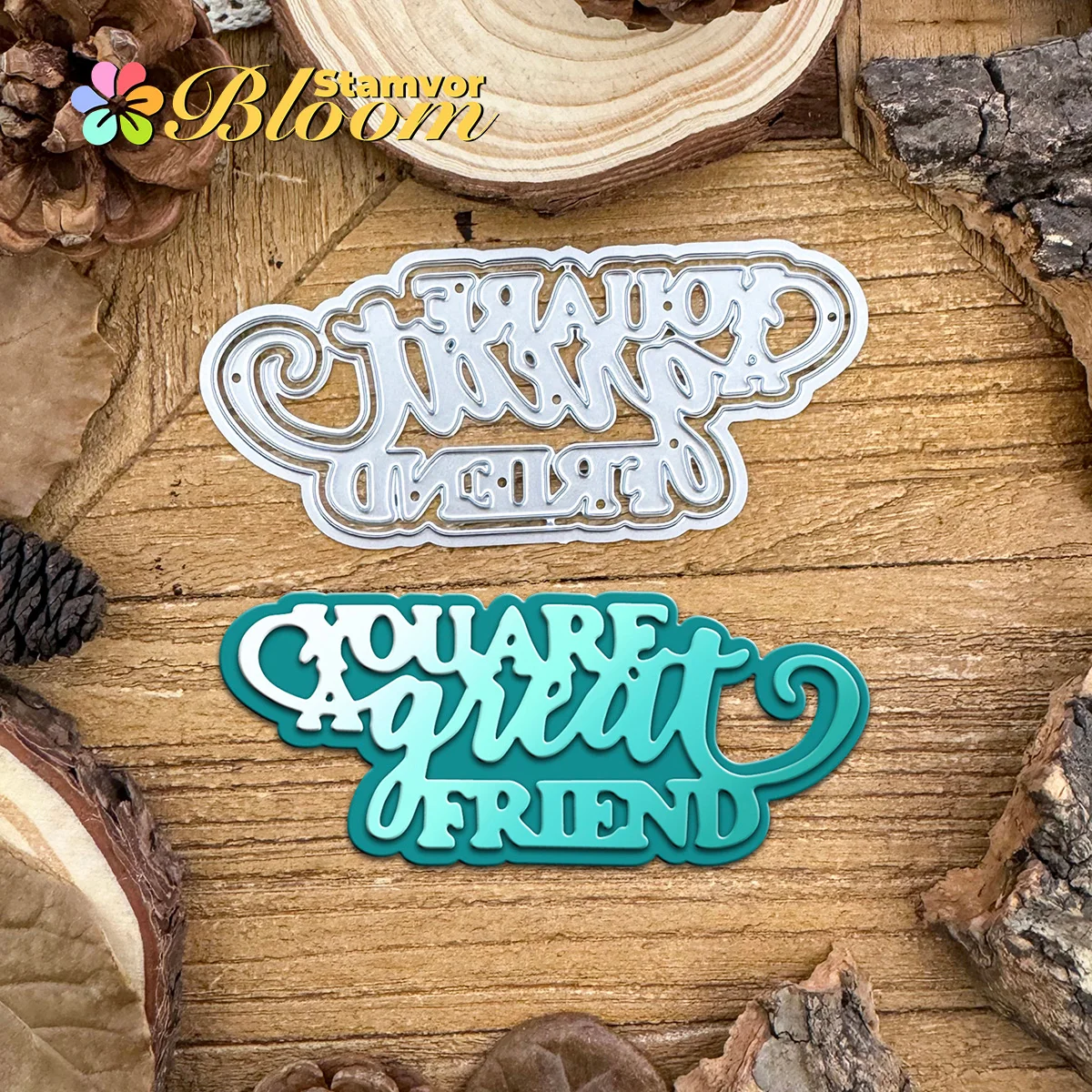 Schöne Schichten YOU'RE A GREAT FRIEND Words Title Metall-Stanzformen, Scrapbooking, dekorative Prägung