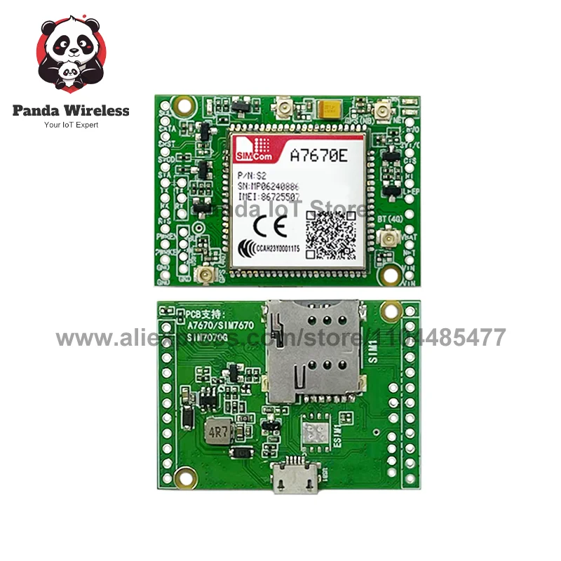 1 قطعة CC-MCore-A7670E-LASE لا نظام تحديد المواقع الأساسية مجلس SIMCOM LTE CAT1 + 4G + 2G + BT TCP/IP/IPV4/IPV6 B1/B3/B5/B7/B8/B20 متوافق SIM7000 #3