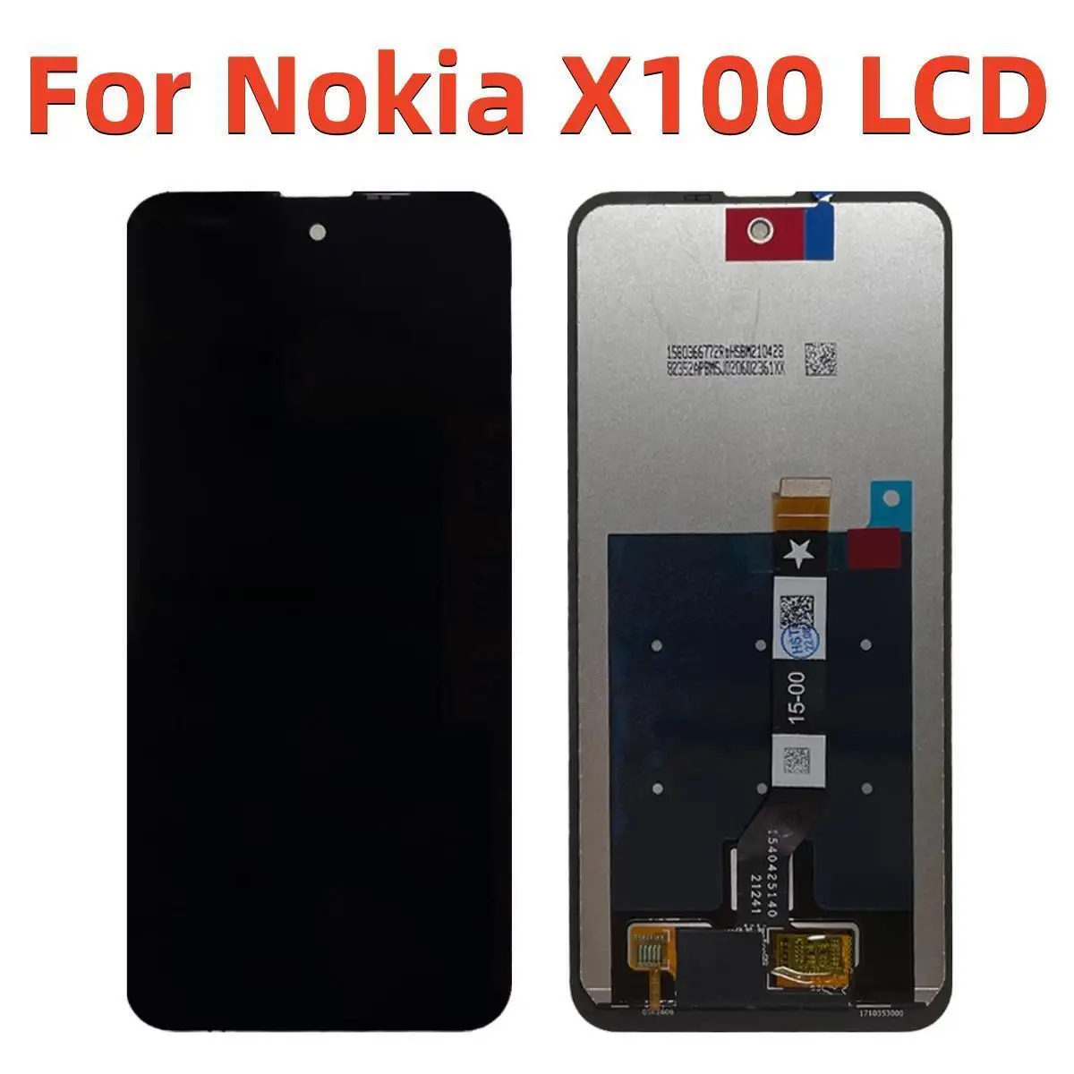 

Original 6.67" lcd For Nokia X100 LCD Display Black No Frame Full Glass Panel Touch Screen Digitizer Assembly Replacement +frame