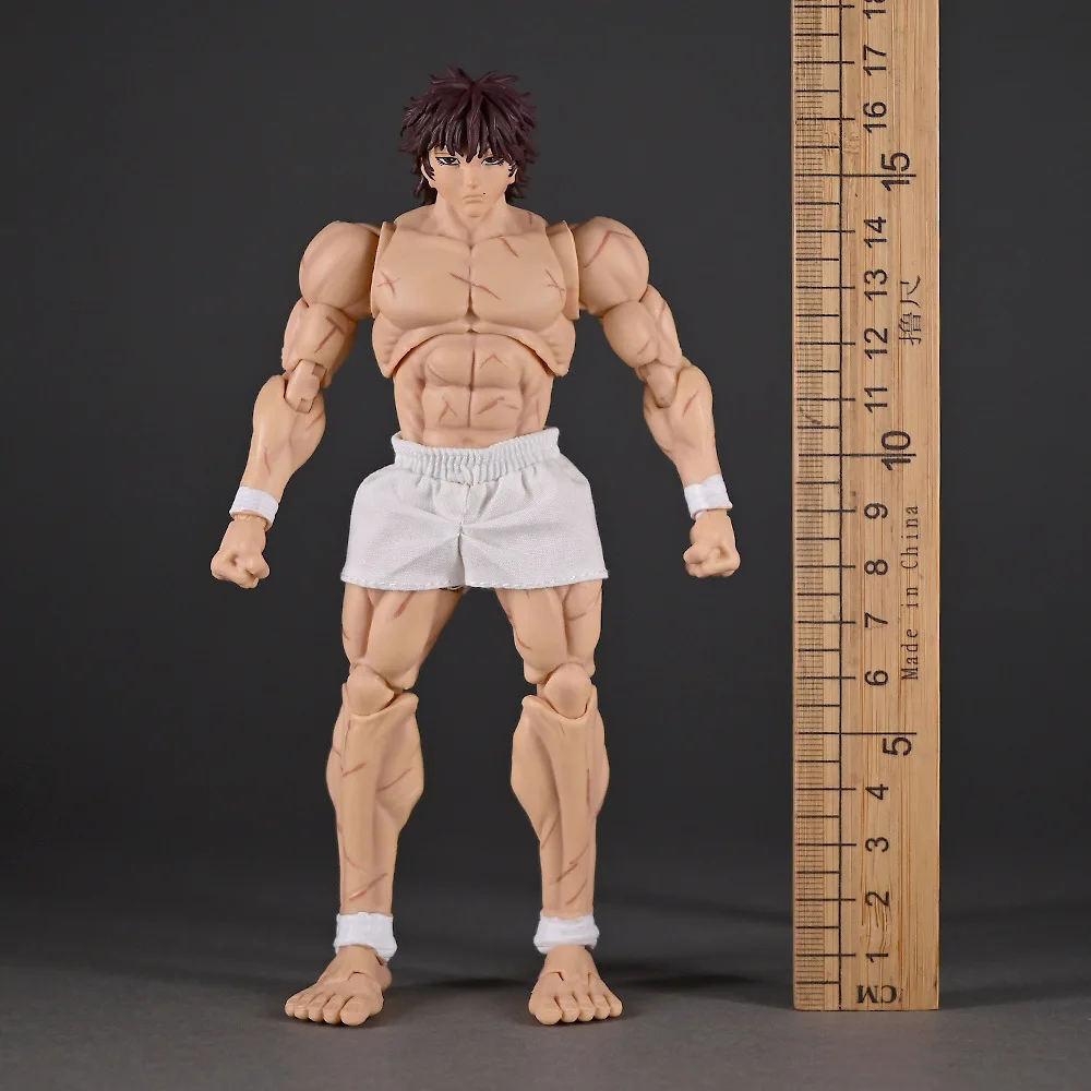 هانما باكي 1/12 الإصدار الخلفي للهشباح الهزلي Grappler Baki الشكل المنقولة دمية نموذج سوبر الملحقات قابلة للعب للغاية #5