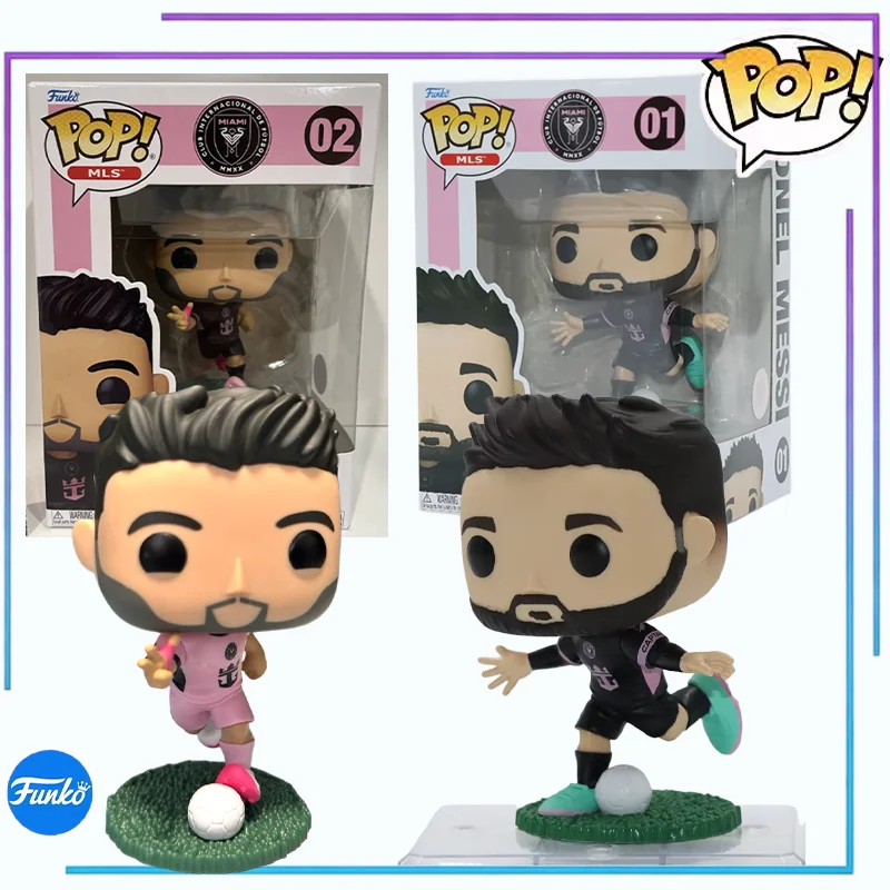 Figura Coleccionable Funko Pop Original de Fútbol MLS Lionel Messi Luis Suarez Inter Miami, Muñeco de Vinilo, Juguete de Regalo