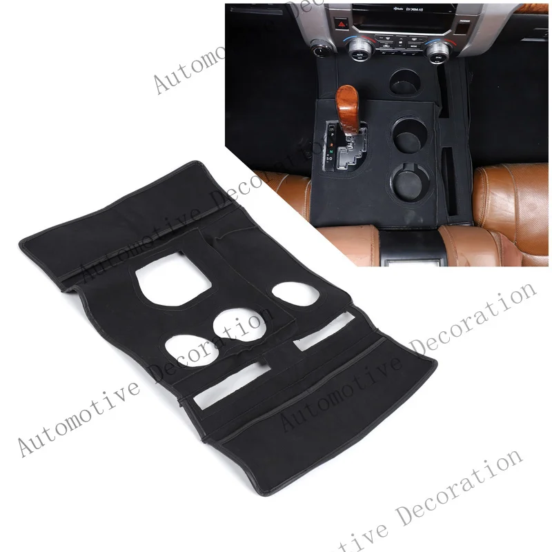 Z+ Suede Cloth Center Console Gear Shift Trim Cover For Toyota Tundra 2014-2021