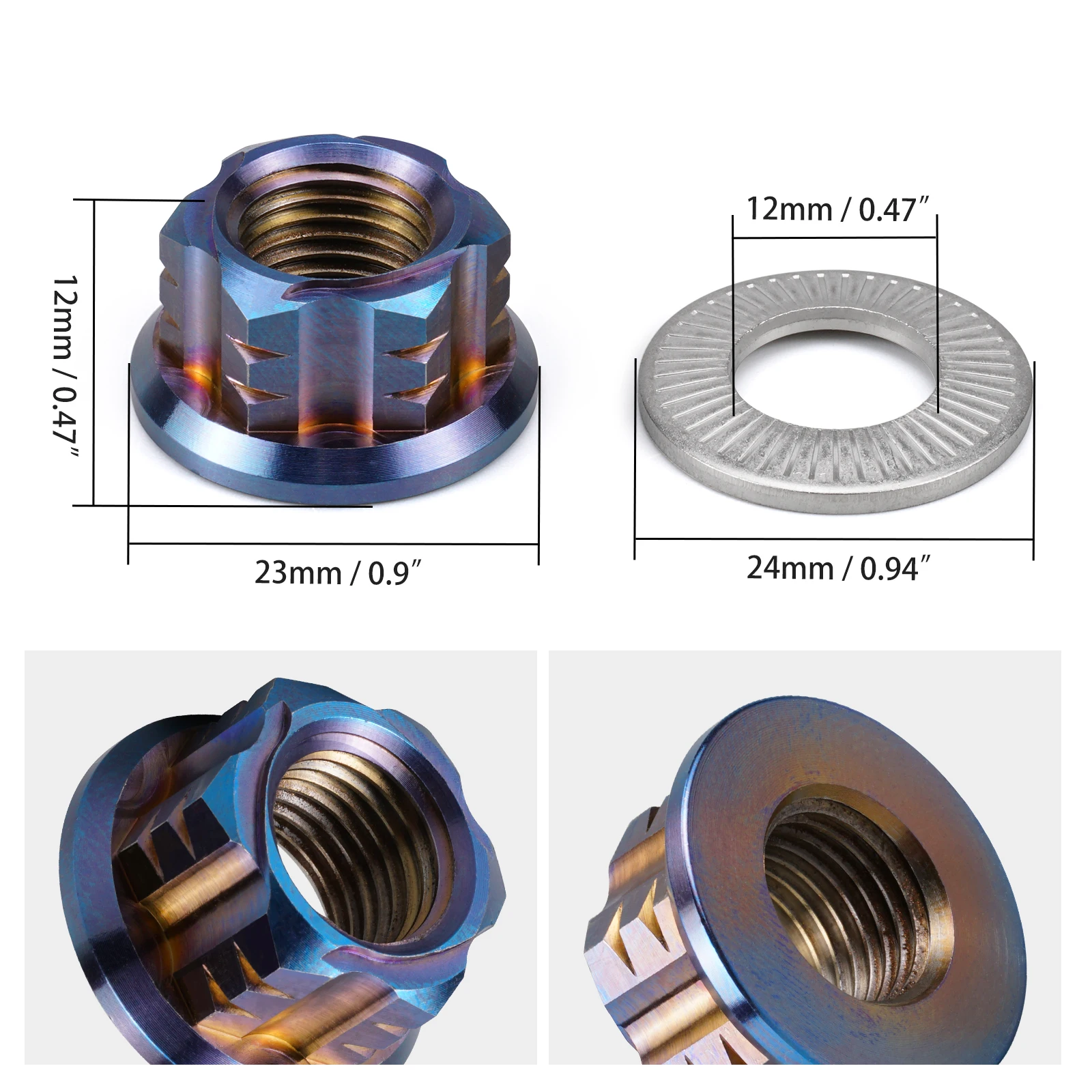 For Sur-Ron Surron Light Bee X S L1E Segway X160 X260 Chain Tensioner Adjuster Blocks & Rear Axle Nut Wheel Spacers Hub Collars