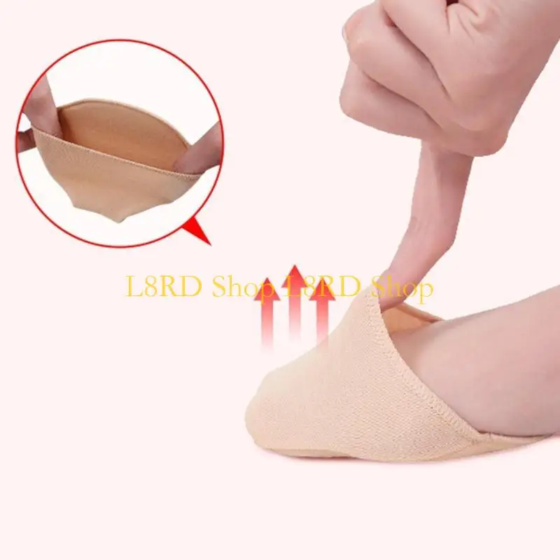 L8RD 2 PCS Media calcetines Cubierta del dedo del pie Anti-Slip Finter Toot Poots Liner calcetines Alivio