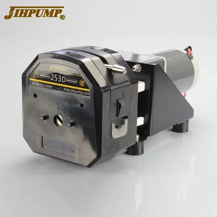 

JIHPUMP 253D KZ25 24v 6000ml High Precision Small Mini Micro Easy Load oem Peristaltic Pump Water Liquid Dosing Hose Pumps