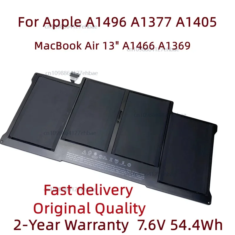 

New a1496 a1377 a1405 laptop battery for Apple MacBook Air 13 "A1466 2012/2013/2014/2015/2017 A1369 2010/2011 MD760LL/A 761ch/A